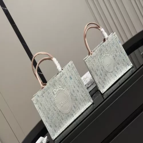 디올 오블리크 자카드 북 토트백
