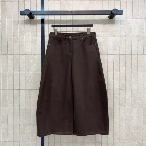 브루넬로쿠치넬리 와이드 레그 여성용 데님 팬츠