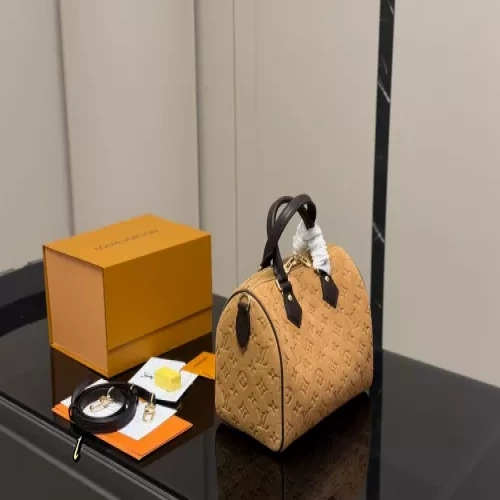 루이비통 스피디 25 스웨이드 보스턴백