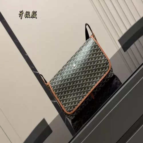 고야드 통근용 캔버스 플랩 메신저백