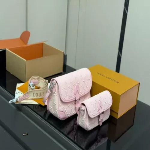 루이비통 모노그램 더블 스트랩 바게트백