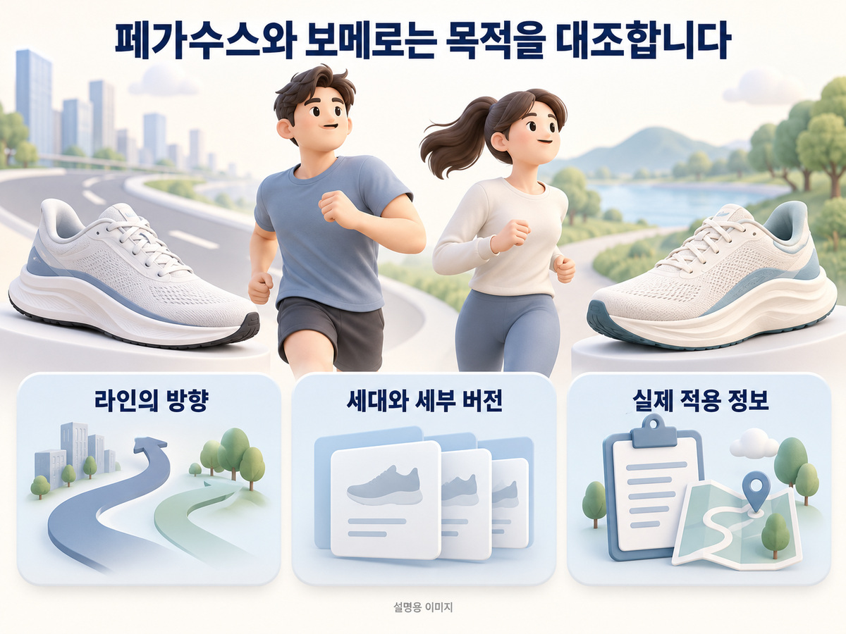 페가수스와 보메로는 목적을 대조합니다의 핵심 내용을 보여주는 설명용 이미지