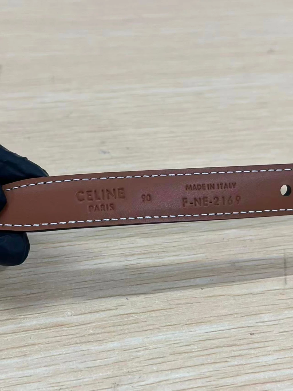 셀린느 트리옹프 버클 18mm 양면 가죽 벨트 출고 전 검수사진 7