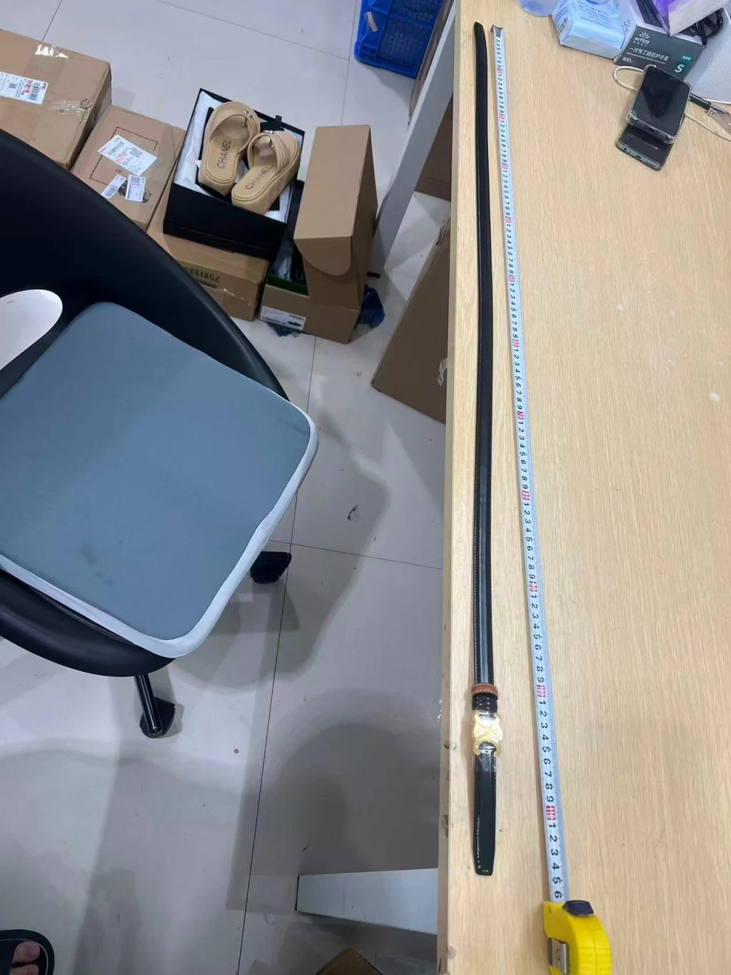셀린느 트리옹프 버클 18mm 양면 가죽 벨트 출고 전 검수사진 8