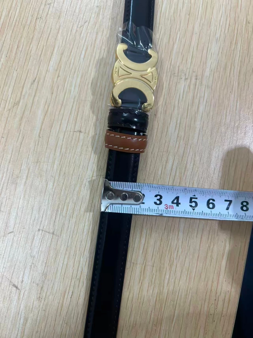 셀린느 트리옹프 버클 18mm 양면 가죽 벨트 출고 전 검수사진 10