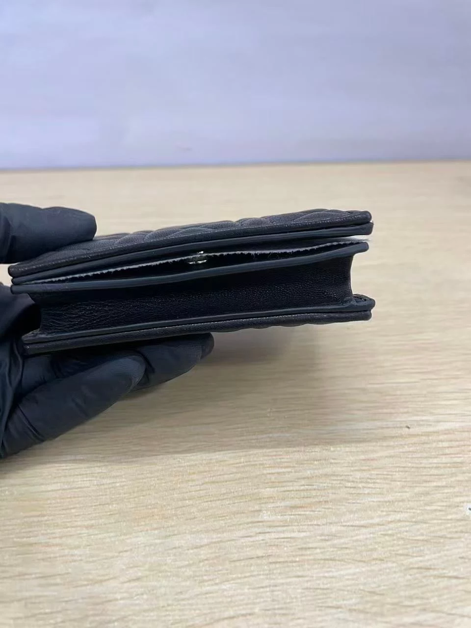 디올 레이디 퀼팅 미니 지갑 출고 전 검수사진 7