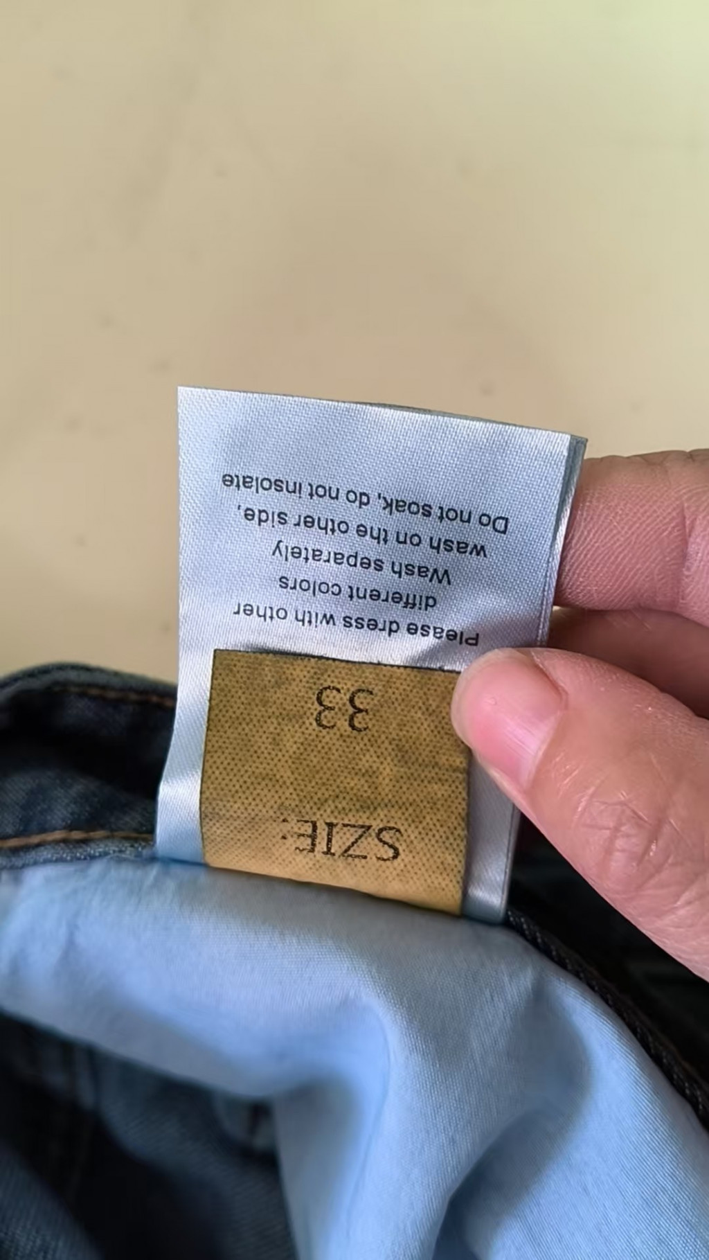 디올 워싱 스트레이트 데님 팬츠 출고 전 검수사진 8