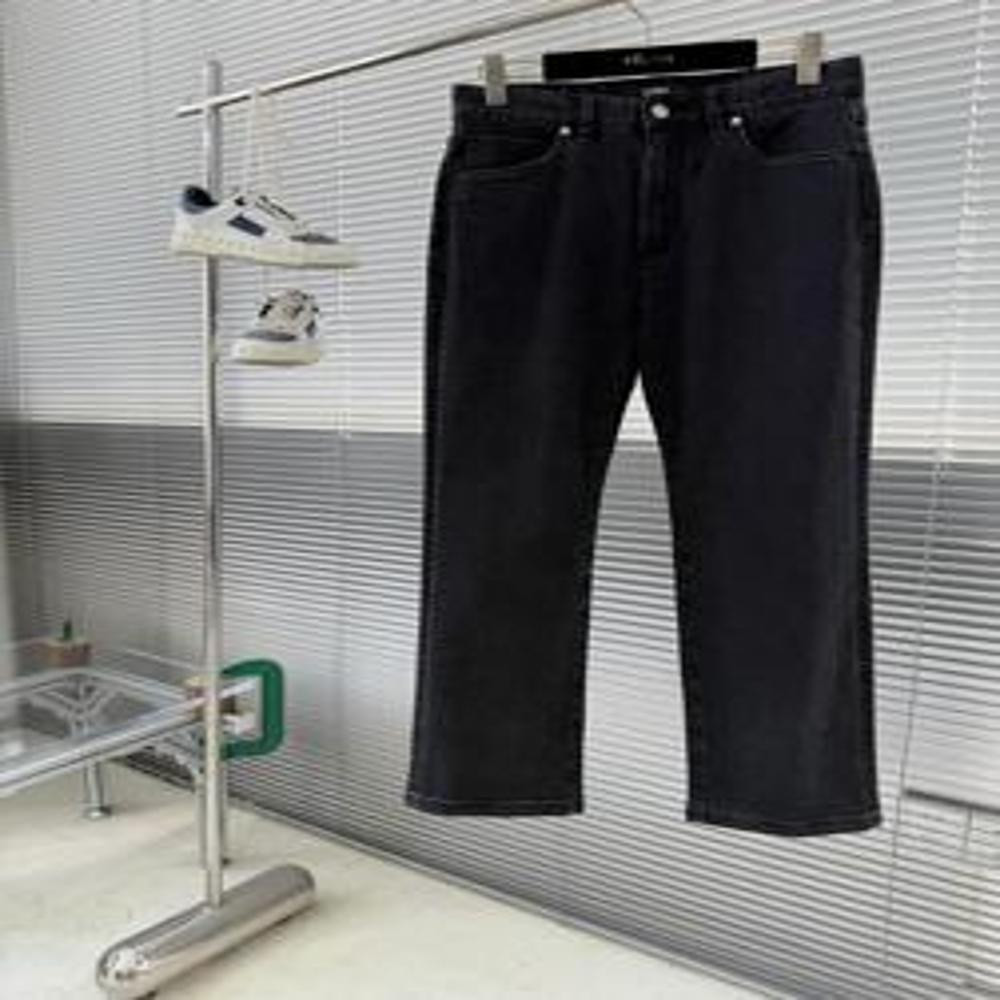 펜디 그레이 워싱 스트레이트 데님 팬츠