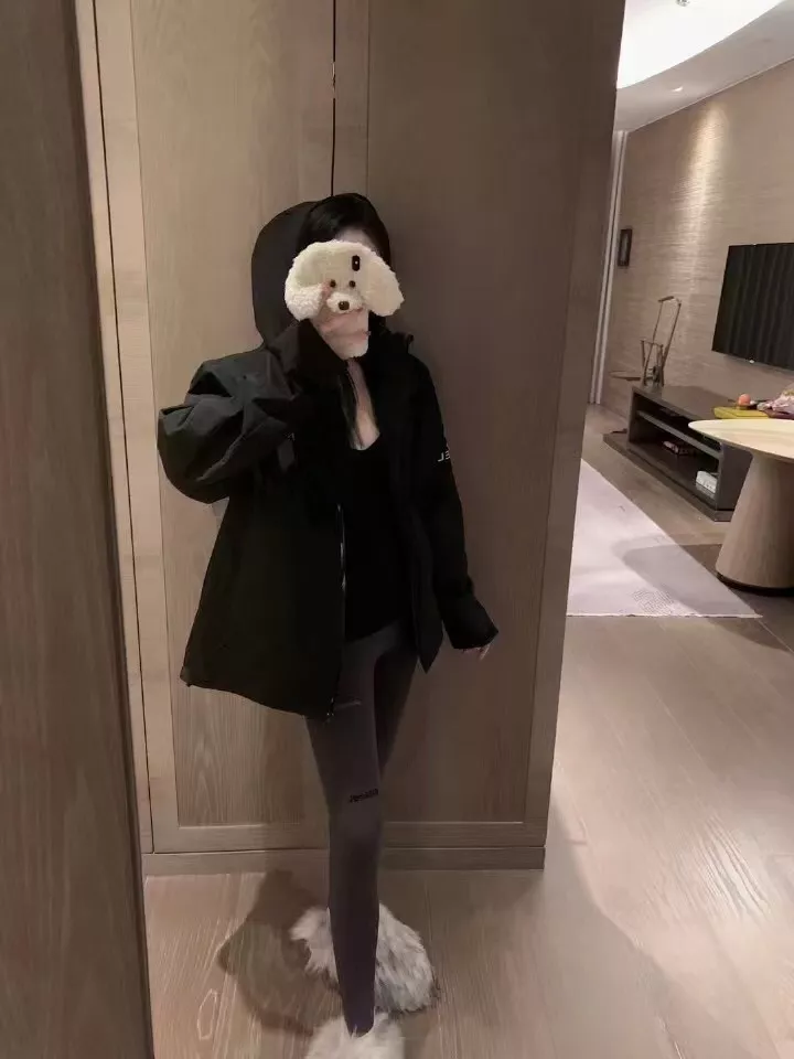 샤넬 로고 큐빅 포인트 기모 레깅스 상세 이미지 20