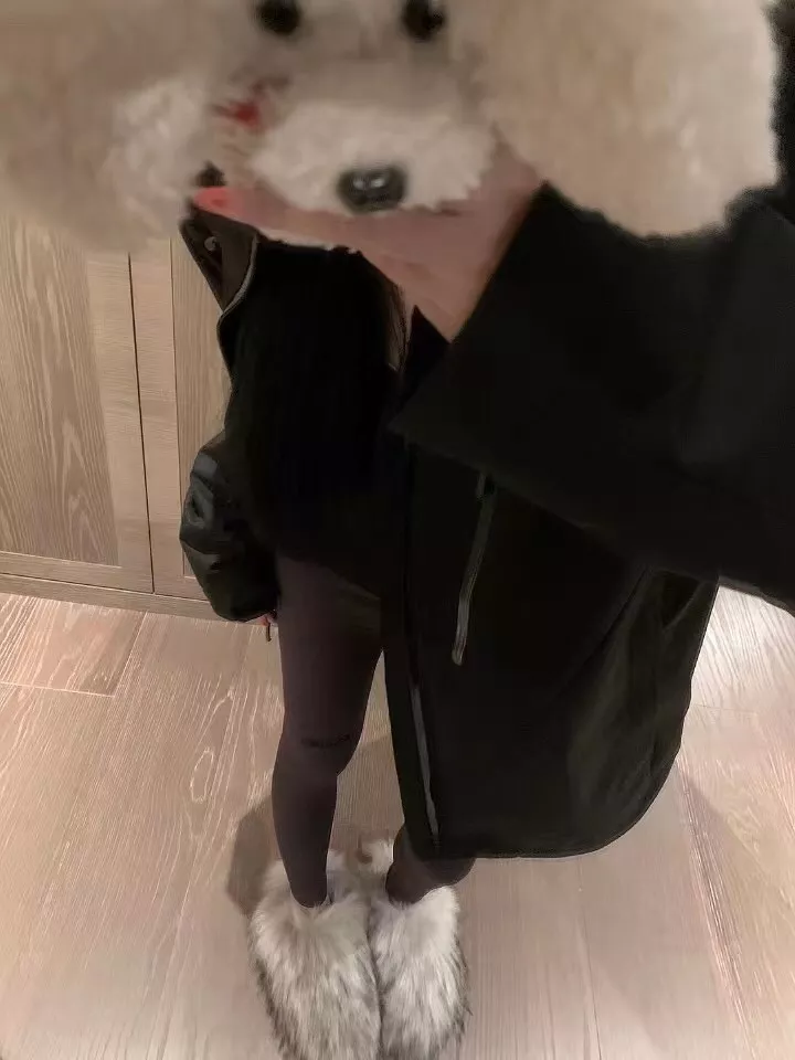 샤넬 로고 큐빅 포인트 기모 레깅스 상세 이미지 19
