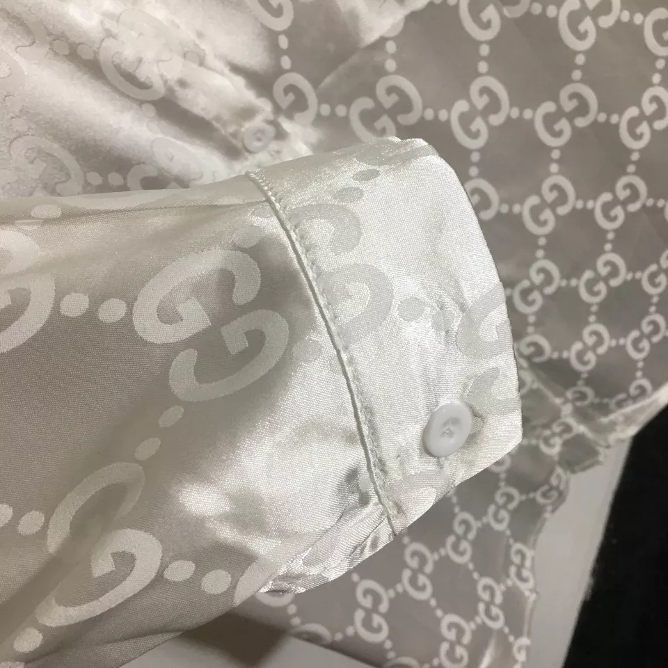 구찌 더블 G 올오버 자카드 카라 셔츠 상세 이미지 4