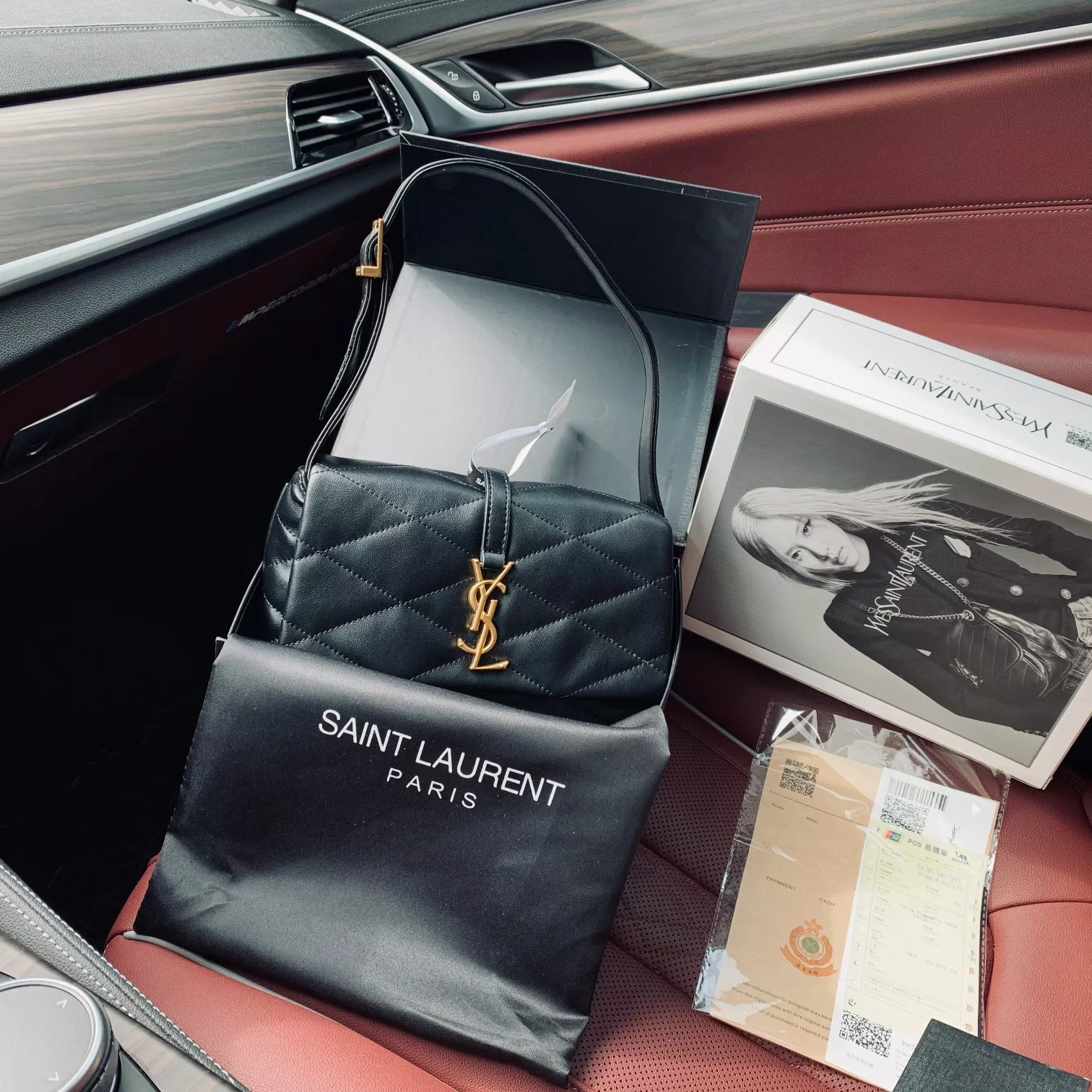 입생로랑 카산드라 퀼팅 YSL 겨드랑이 숄더백 상세 이미지 1