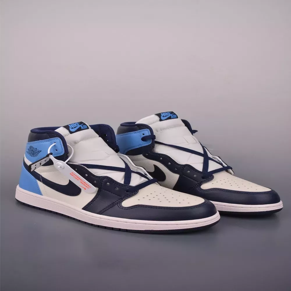에어조던 Air Jordan 1 High OG 블루 네이비 화이트 빈티지 무드