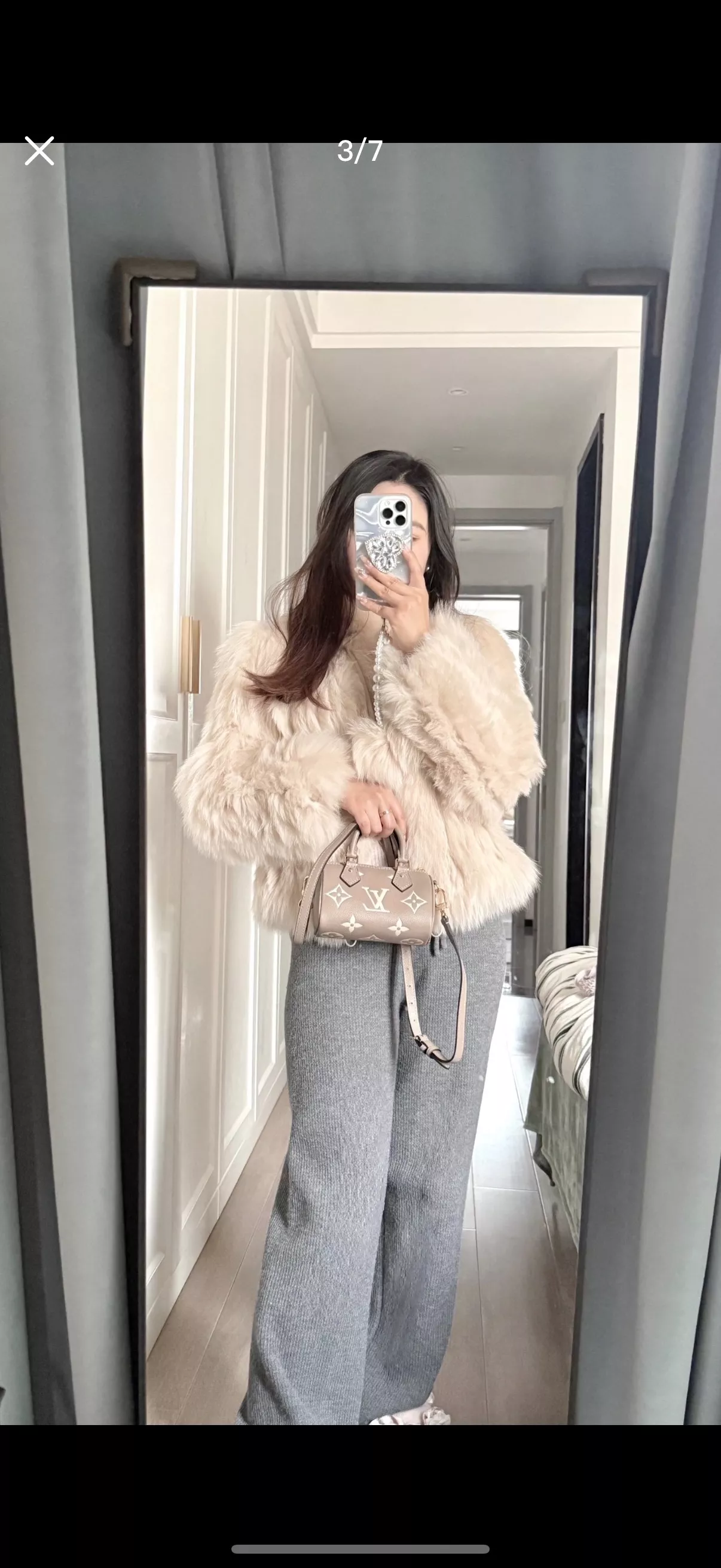 루이비통 나노 스피디 16 엠보싱 모노그램 미니 핸드백 상세 이미지 11