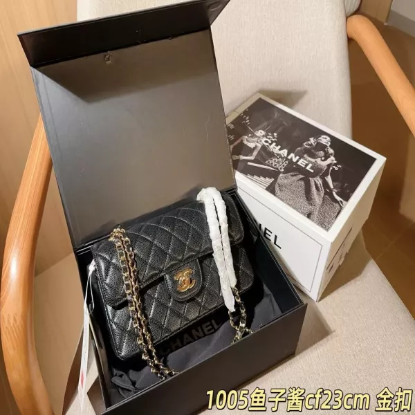 샤넬 클래식 플랩 체인백 캐비어