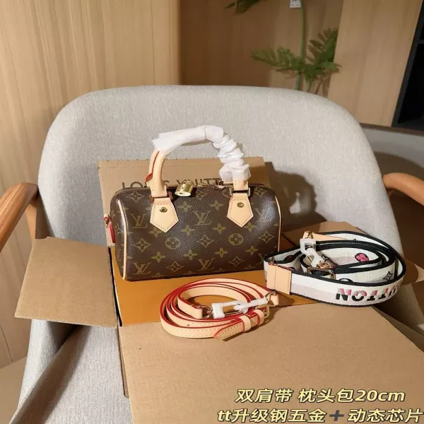 루이비통 스피디 20 모노그램 베개백 더블 스트랩