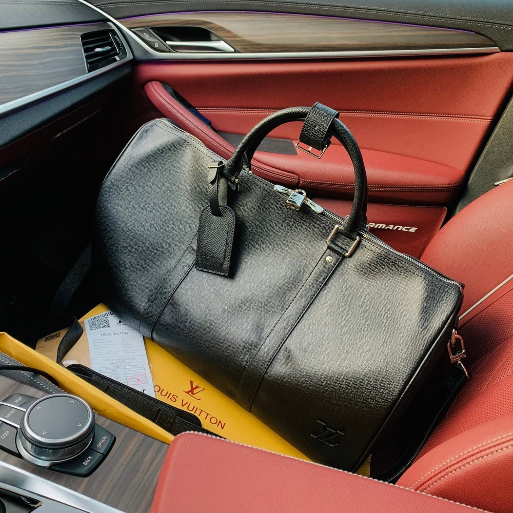 루이비통 사피아노 스타일 블랙 트래블 보스턴백