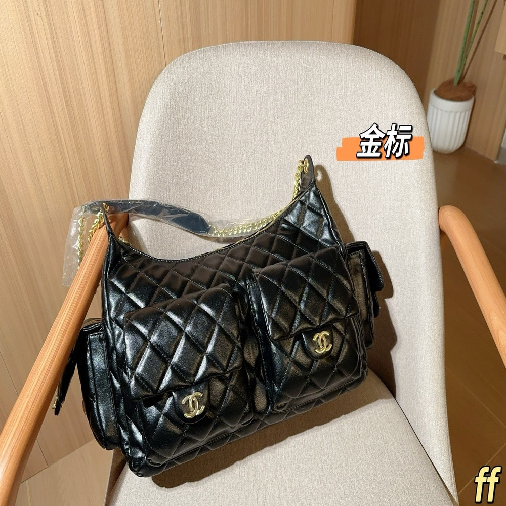 샤넬 25C 제니 동일 스타일 퀼팅 체인 호보 숄더백