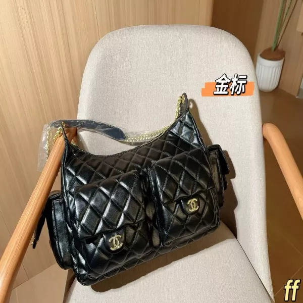 샤넬 25C 제니 동일 스타일 퀼팅 체인 호보 숄더백
