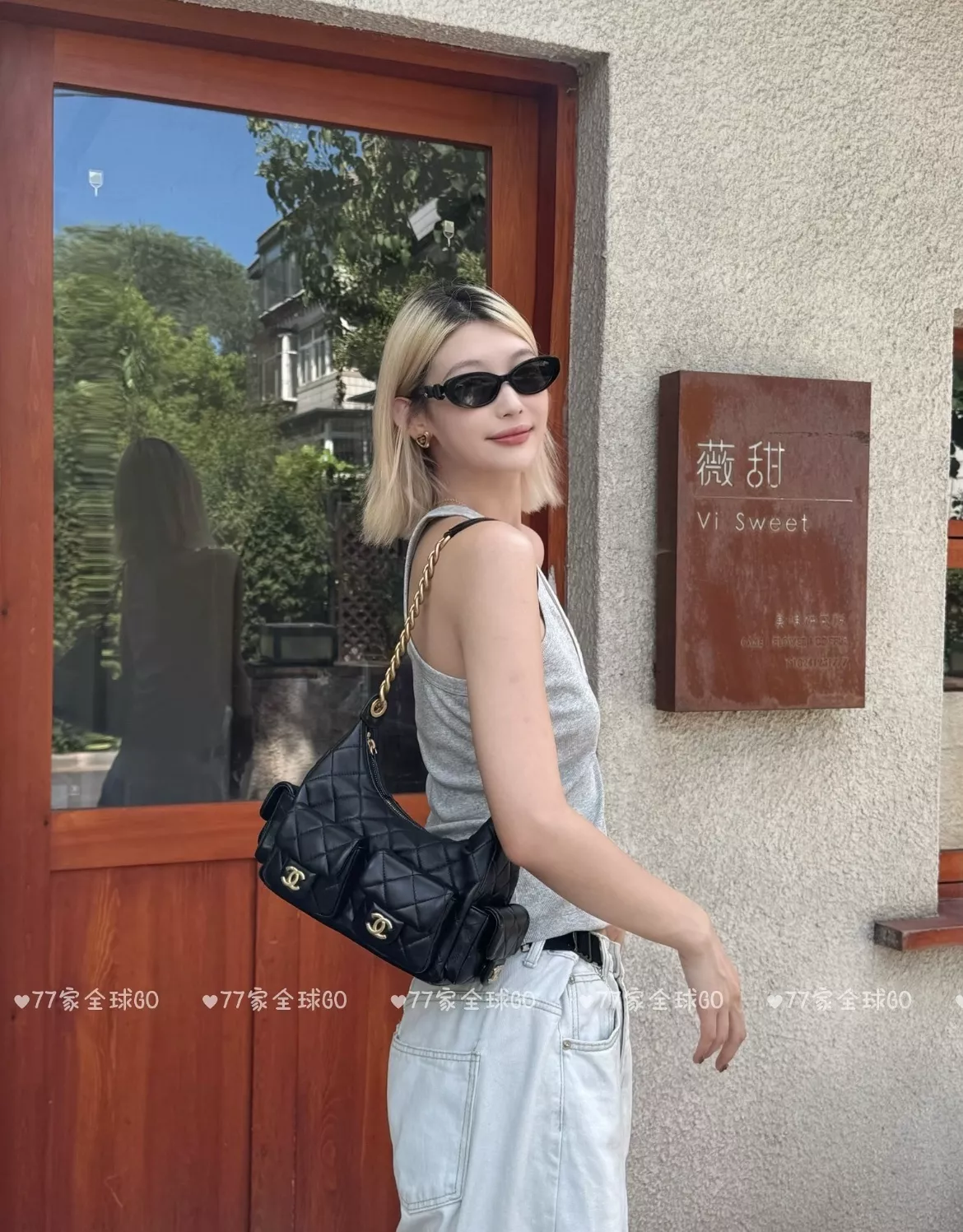 샤넬 25C 퀼팅 더블C 포켓 호보백 스몰 상세 이미지 33