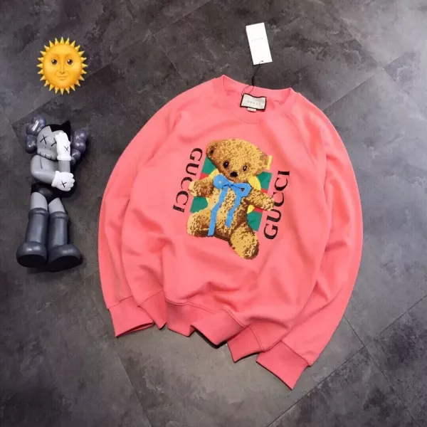 구찌 테디베어 자수 기모 맨투맨