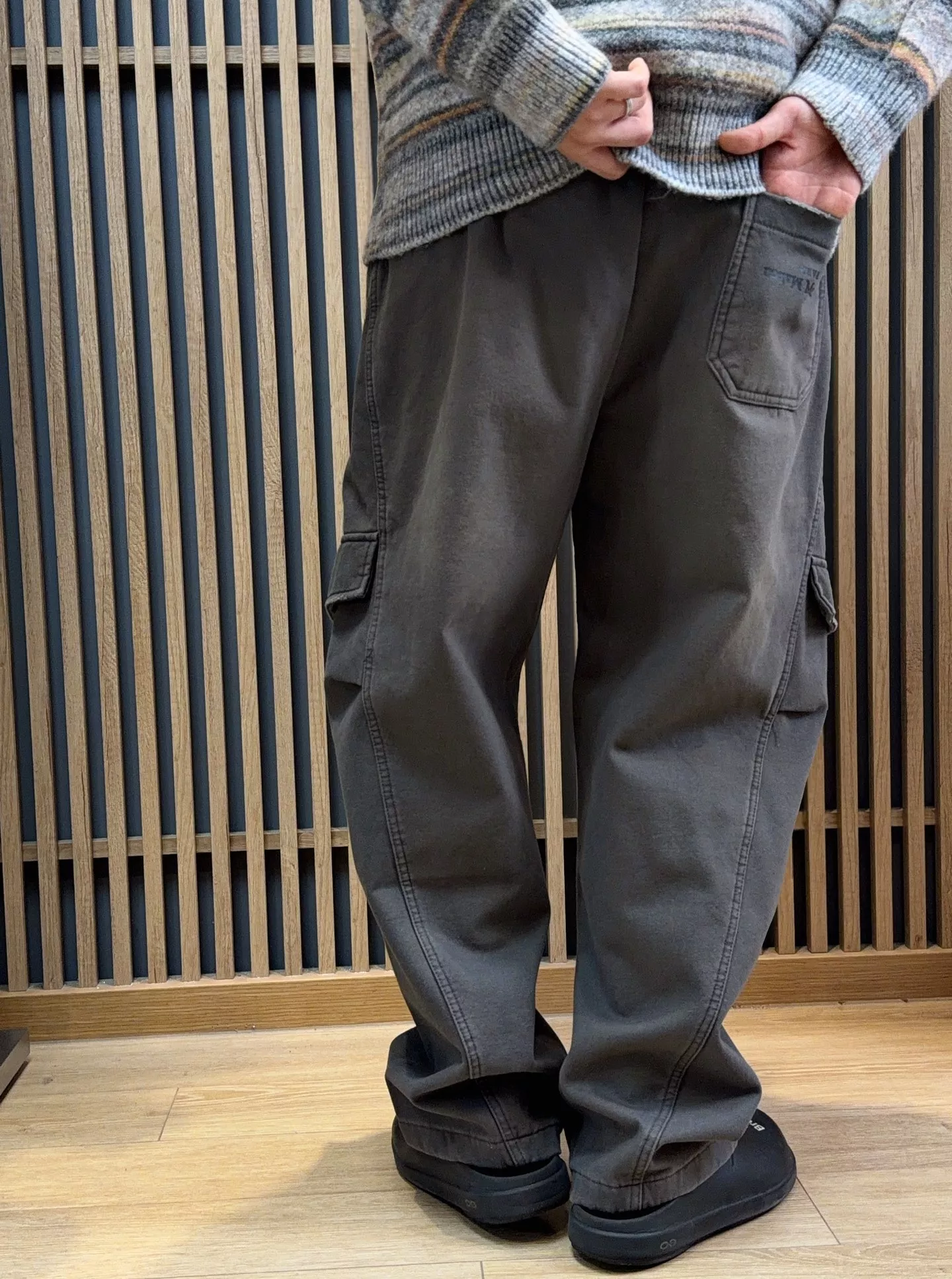 메종마르지엘라 MM6 워싱 기모 드로스트링 카고 팬츠 상세 이미지 24