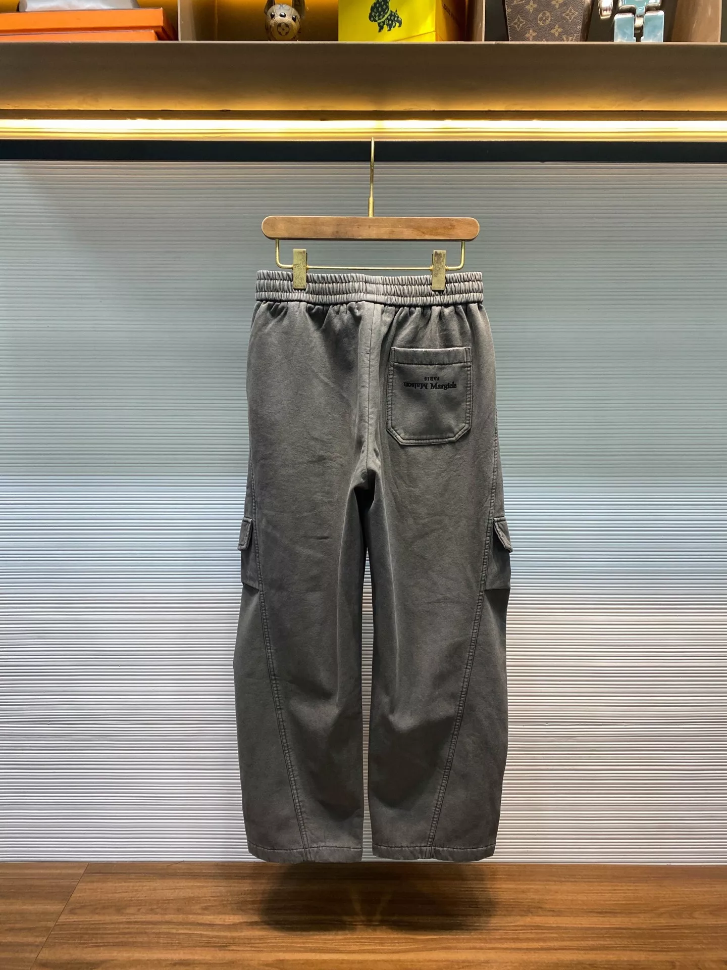 메종마르지엘라 MM6 워싱 기모 드로스트링 카고 팬츠 상세 이미지 6
