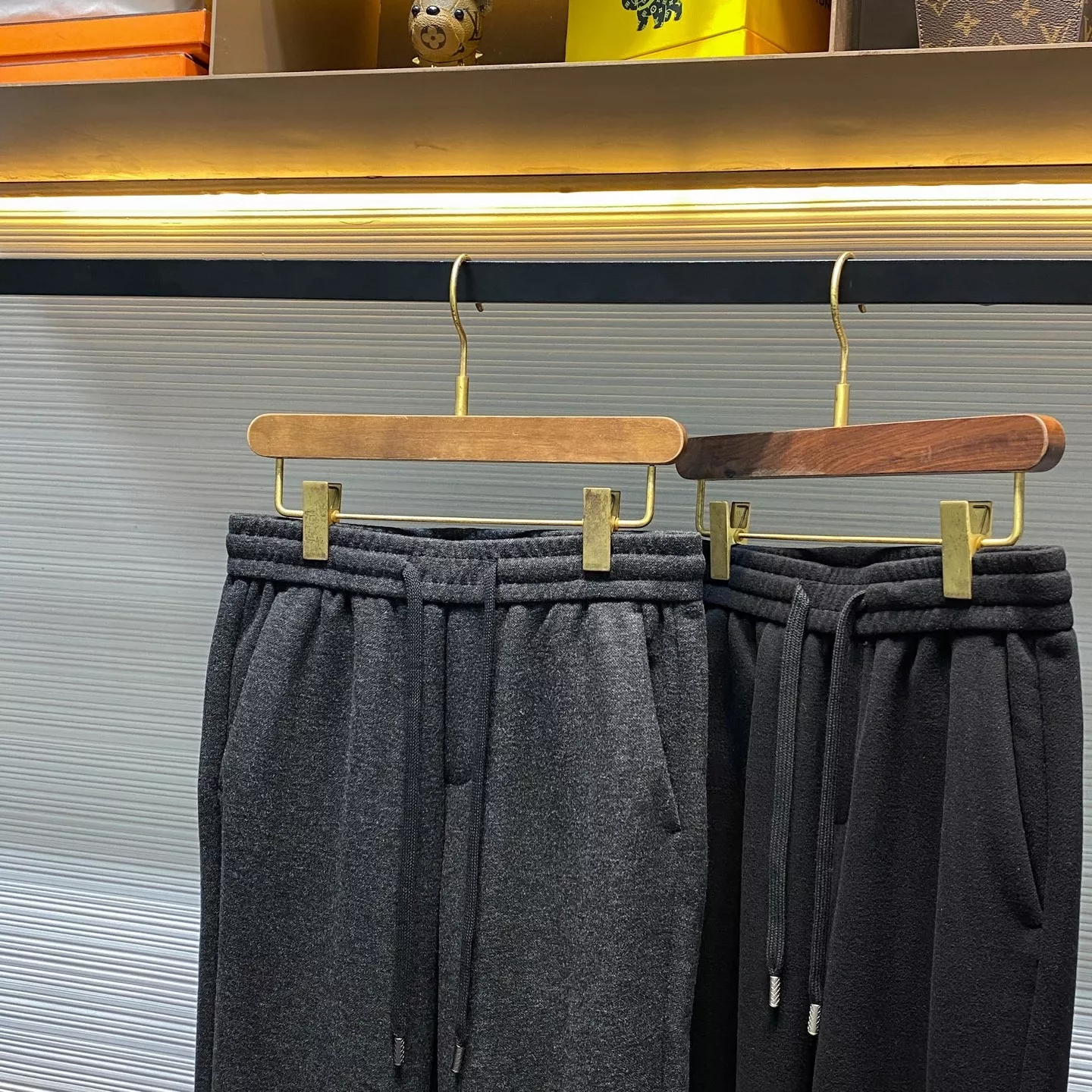 보테가베네타 울 혼방 드로스트링 스트레이트 팬츠 상세 이미지 3