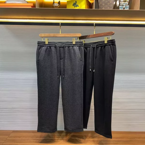 보테가베네타 울 혼방 드로스트링 스트레이트 팬츠
