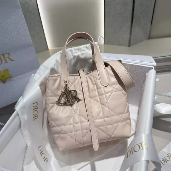 디올 디투주르 세로형 스몰 퀼팅 레더 백
