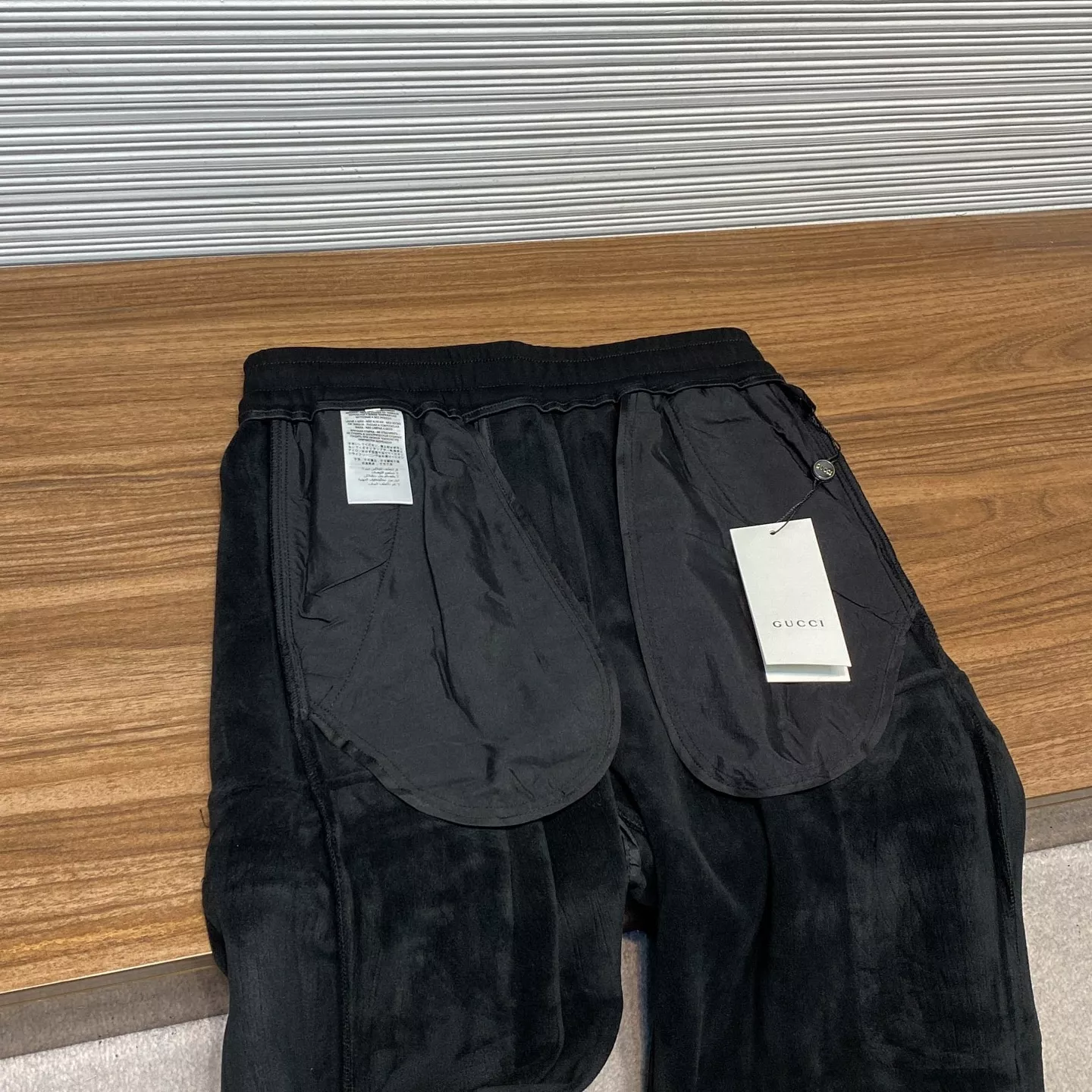 그라미치 기모 안감 드로스트링 스트레이트 카고 팬츠 상세 이미지 15