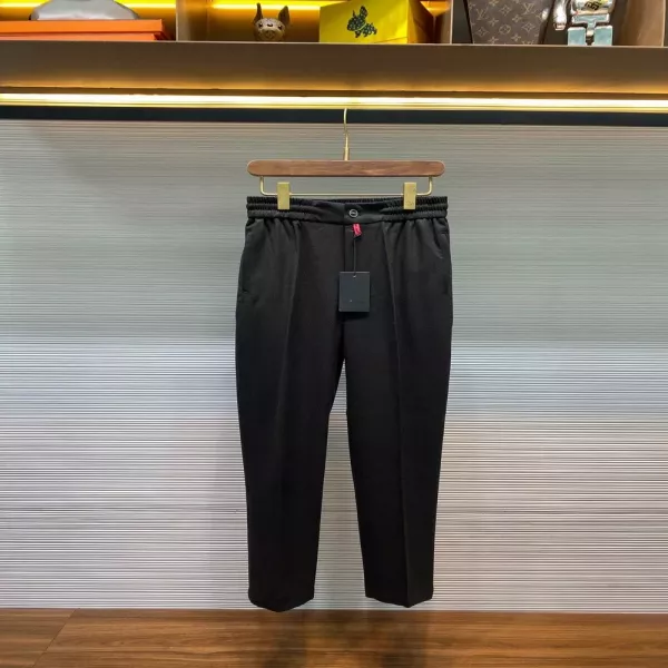 키톤 26SS 울 혼방 트윌 드로스트링 레드라벨 스트레이트 팬츠