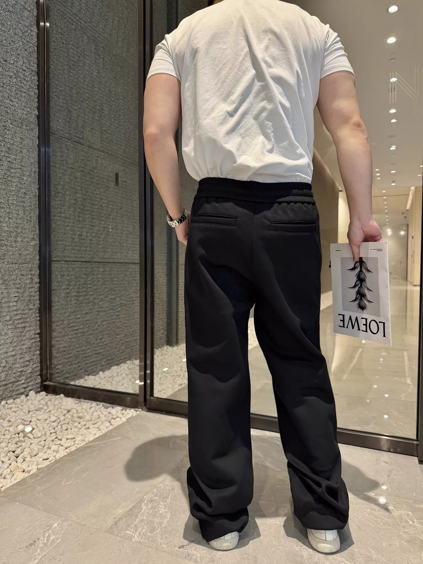 디올 오블리크 자카드 사이드 패널 드로스트링 스트레이트 팬츠 상세 이미지 23