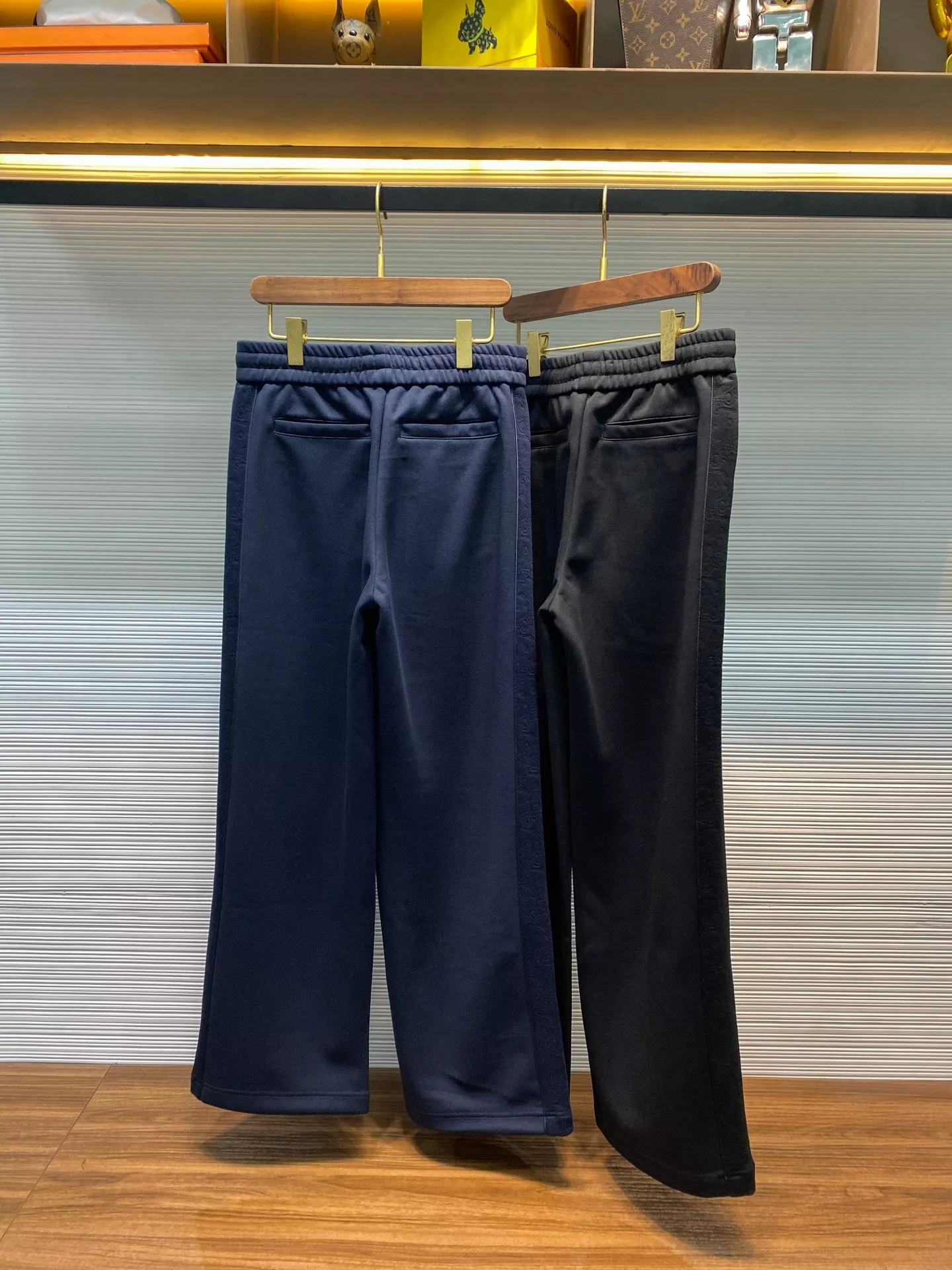 디올 오블리크 자카드 사이드 패널 드로스트링 스트레이트 팬츠 상세 이미지 7