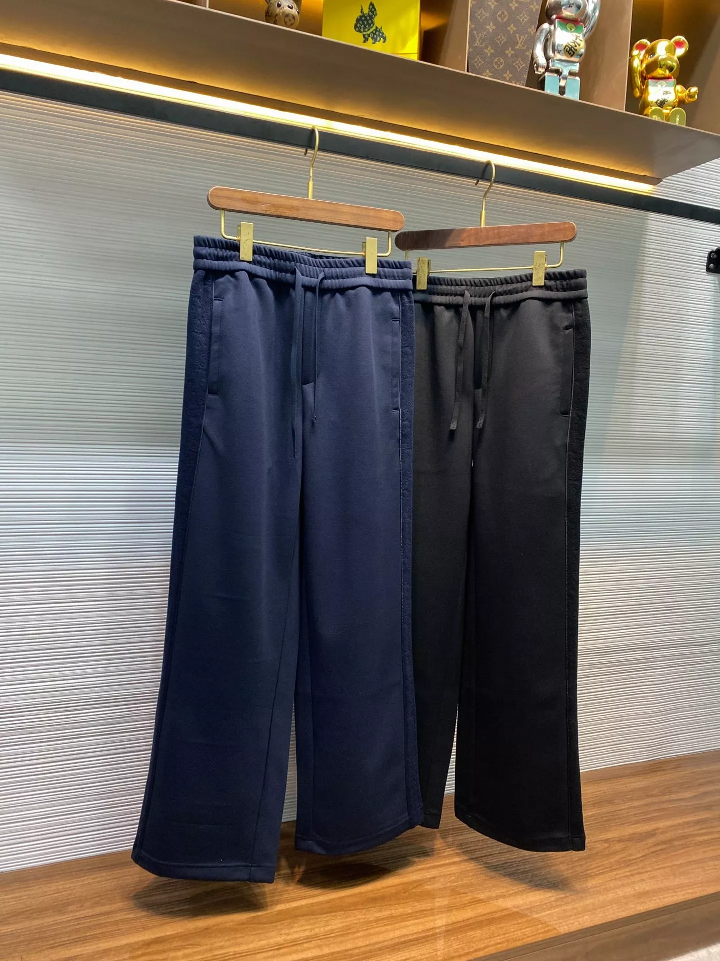 디올 오블리크 자카드 사이드 패널 드로스트링 스트레이트 팬츠 상세 이미지 2