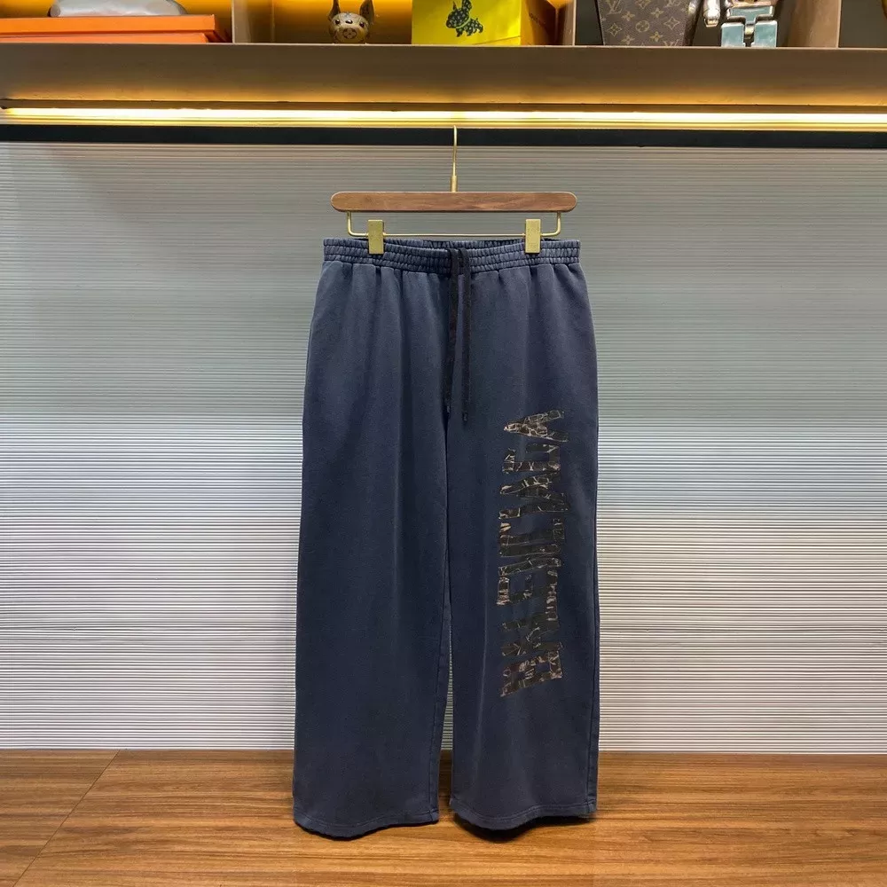 발렌시아가 워시드 드로스트링 와이드 트레이닝 팬츠
