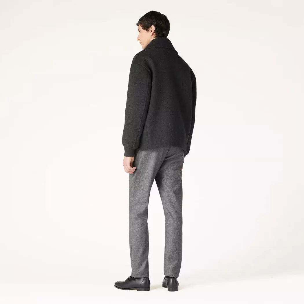 랄프로렌 블랙 울 블렌드 더블 지퍼 카라 재킷 상세 이미지 21