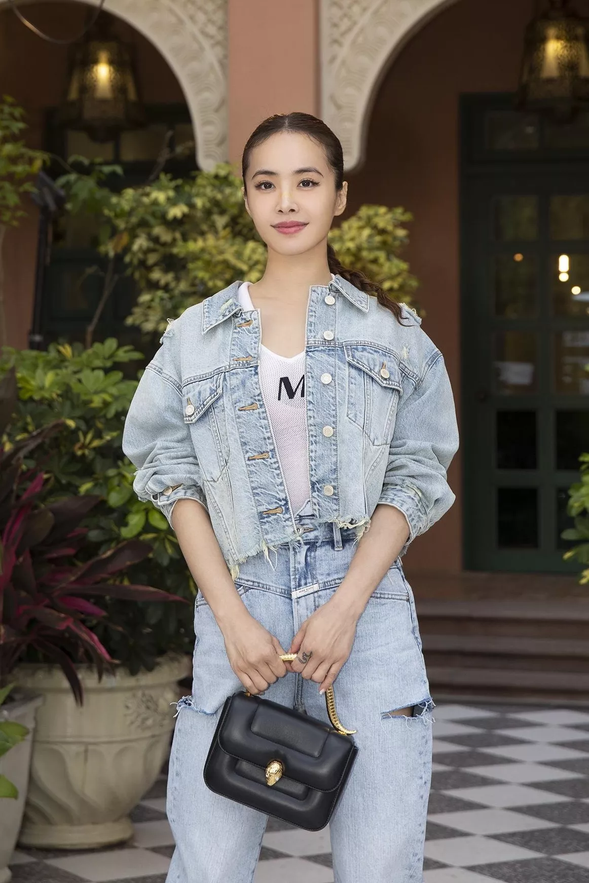 불가리 세르펜티 마리 카트란주 콜라보 마틀라세 양가죽 백 상세 이미지 11