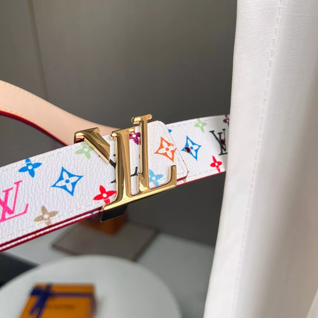 루이비통 LV 멀티 컬러 모노그램 벨트 상세 이미지 2