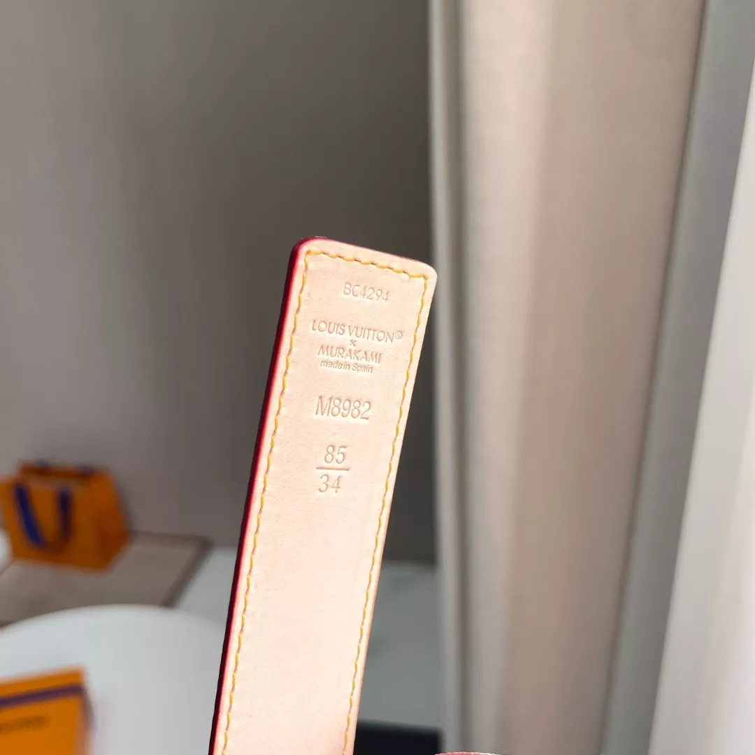 루이비통 LV 멀티 컬러 모노그램 벨트 상세 이미지 5