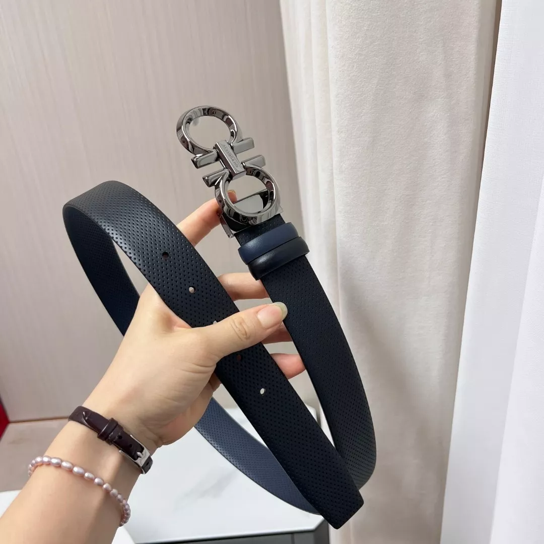 페라가모 가니치 더블버클 리버시블 카프스킨 벨트 상세 이미지 4