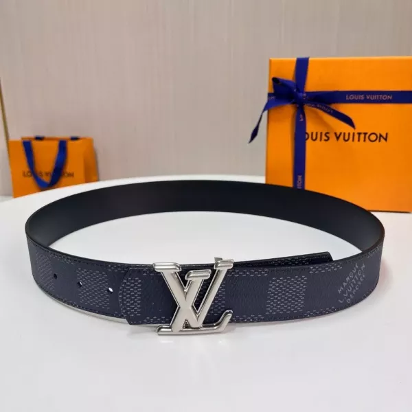 루이비통 다미에 그래피트 LV 로고 버클 벨트