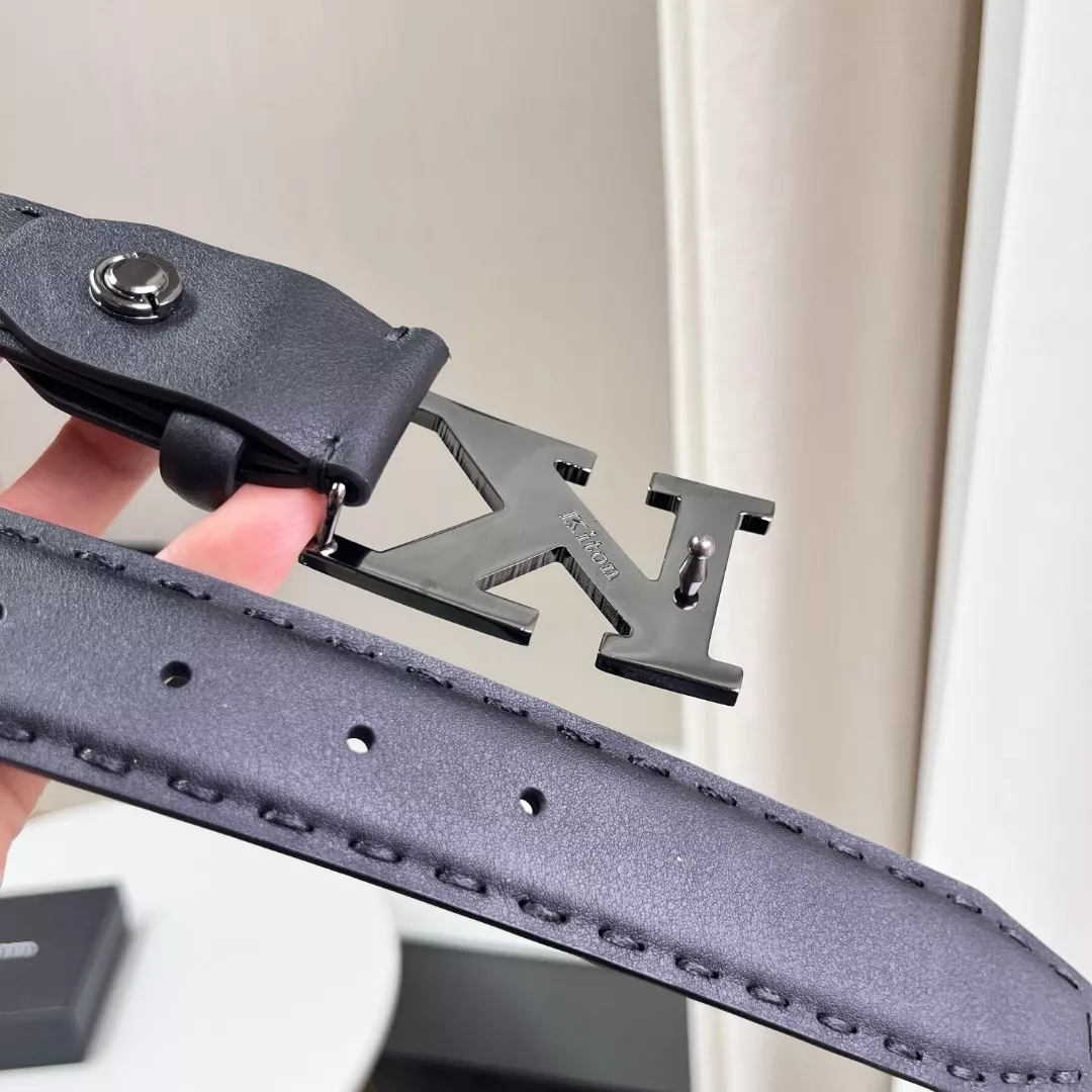 키톤 K 로고 3.5cm 카프스킨 벨트 상세 이미지 5