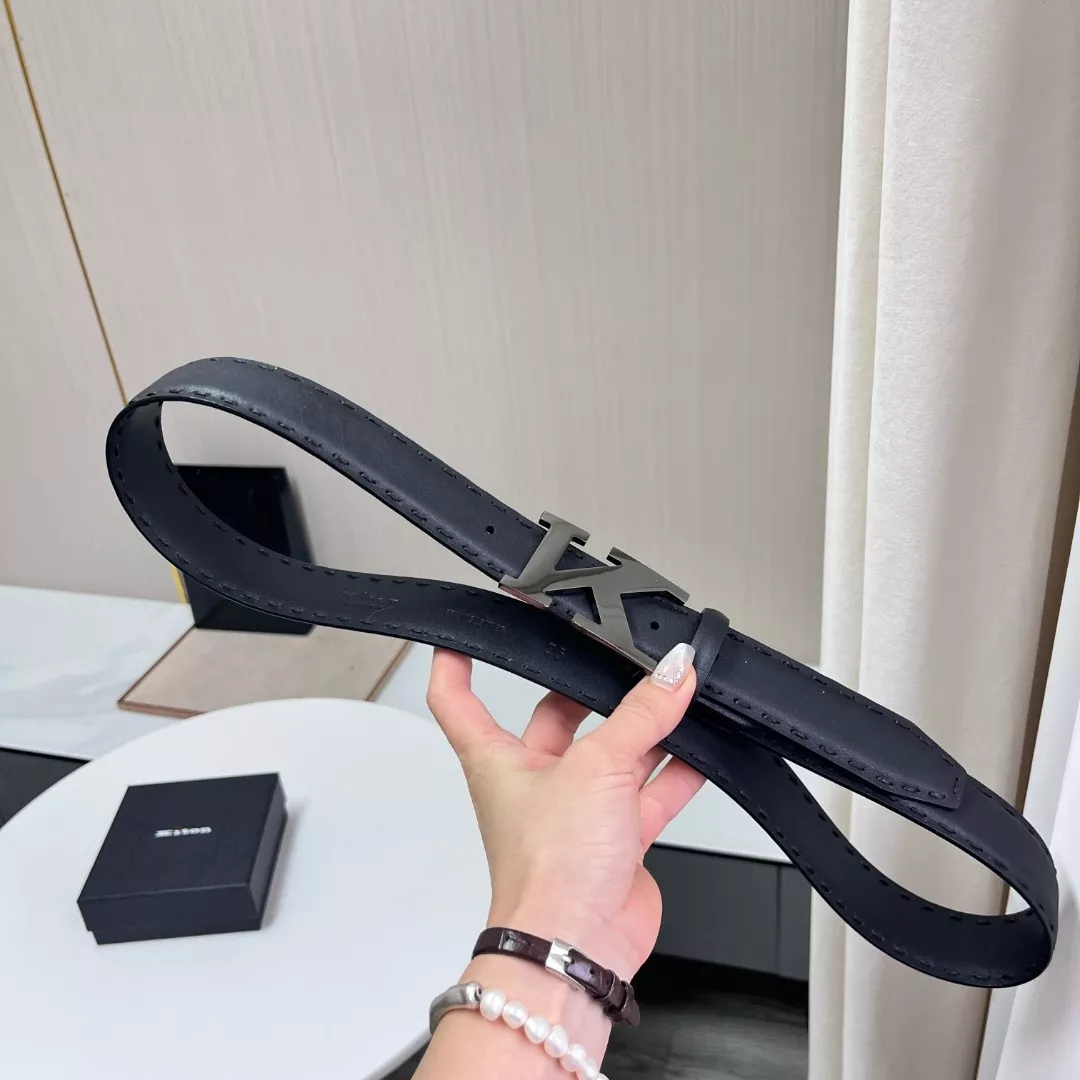 키톤 K 로고 3.5cm 카프스킨 벨트 상세 이미지 3