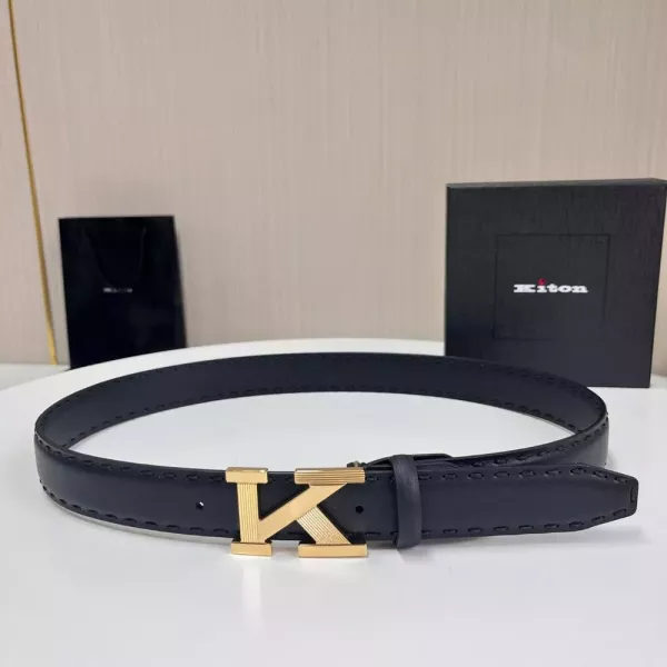 키톤 K 로고 소가죽 벨트