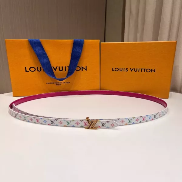 루이비통 LV 무라카미 컬러 모노그램 슬림 벨트