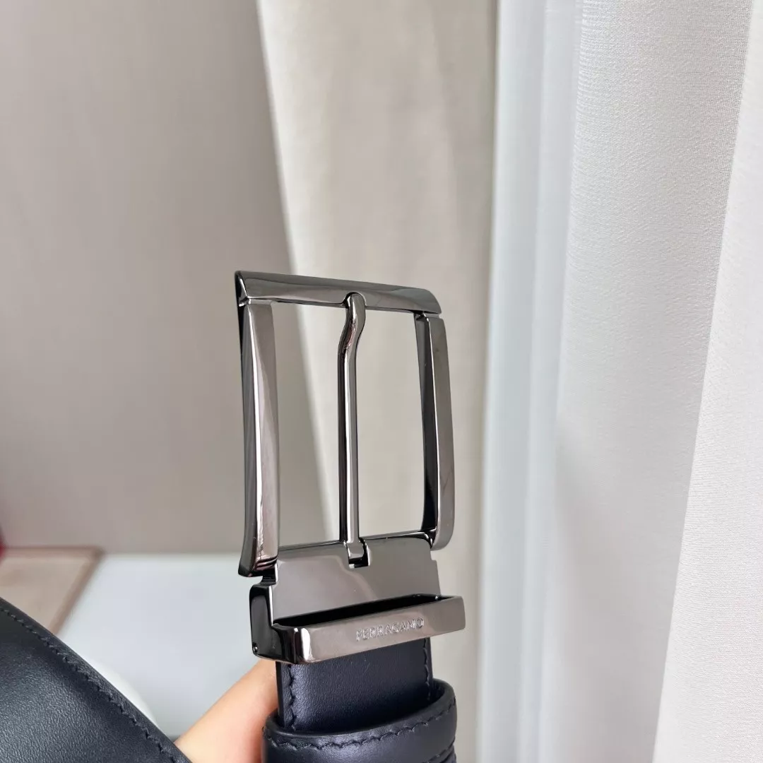 페라가모 간치니 버클 양면 가죽 벨트 상세 이미지 5