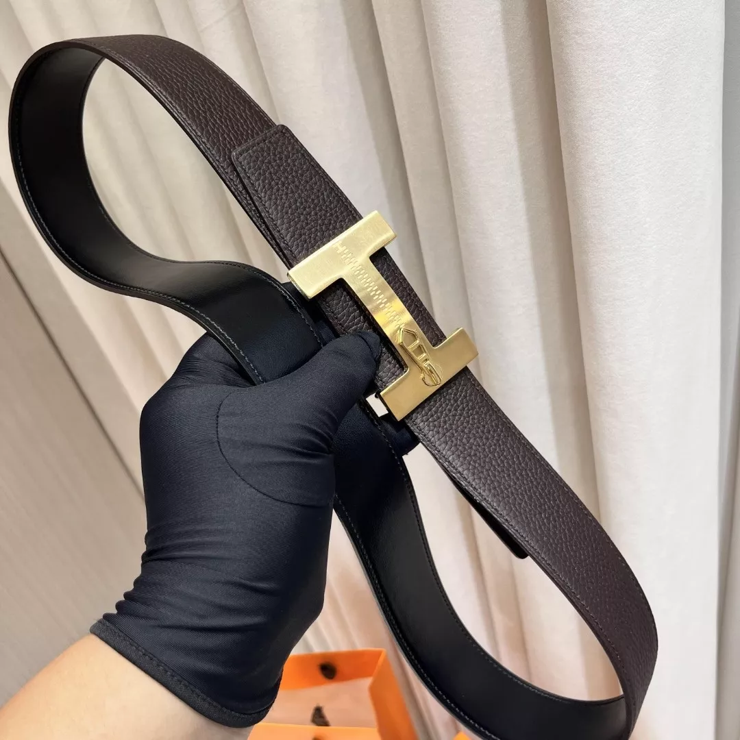 에르메스 H 로고 버클 가죽 벨트 상세 이미지 3