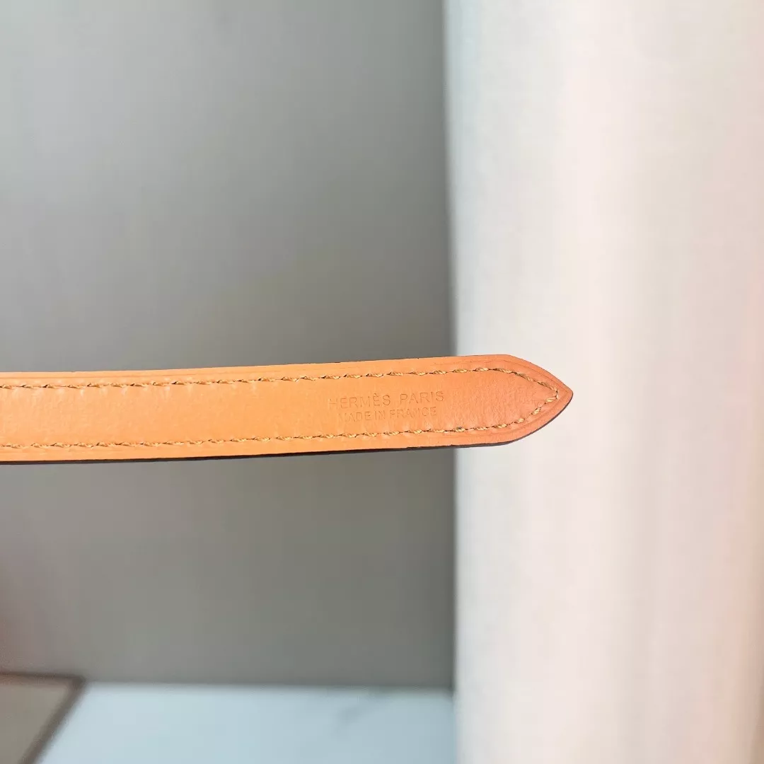 에르메스 여성용 1.5cm 슬림 카프스킨 벨트 상세 이미지 7