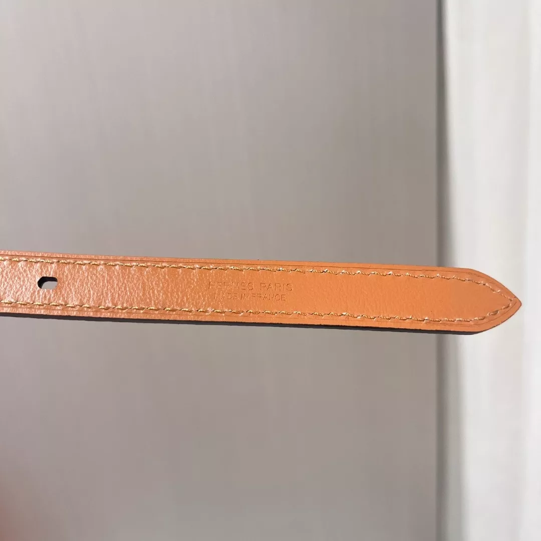에르메스 여성용 1.5cm 슬림 가죽 벨트 상세 이미지 6